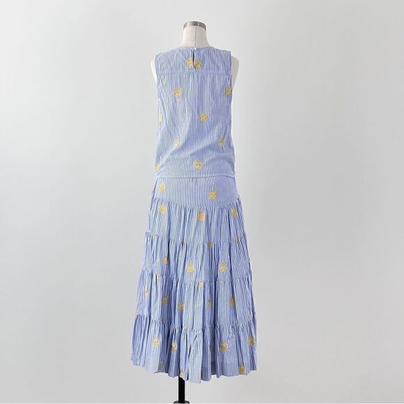 J. CREW Embroidered Pineapple Skirt & Tank Size XS & 2.  SELLING AS A SET - Picture 7 of 14